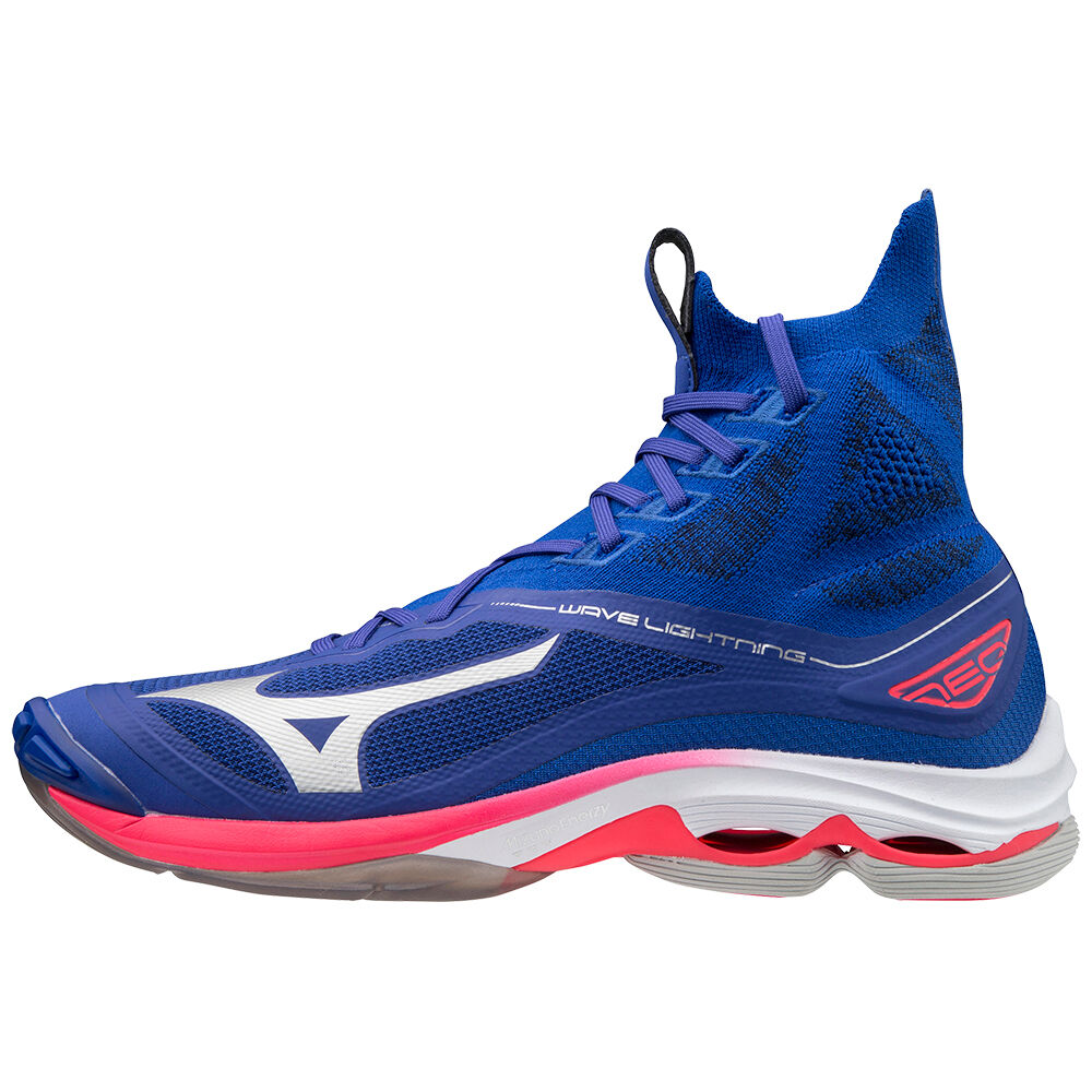 Panske Volejbalove Tenisky Mizuno Wave Lightning Neo Modre/Ruzove Strieborne Vypredaj BHCT34670